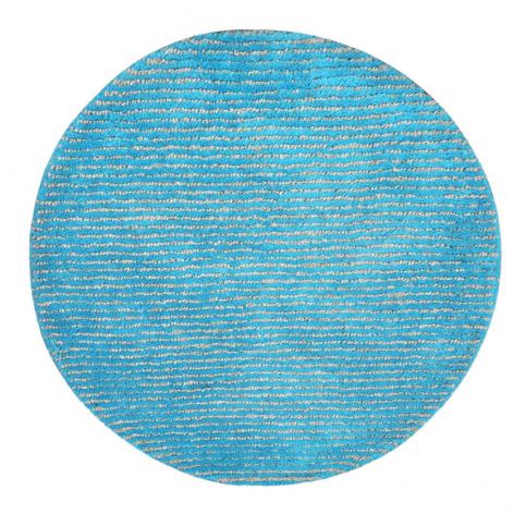 Ručně vyráběný koberec The Rug Republic Modeno Aqua, ⌀ 70 cm Bonami.cz