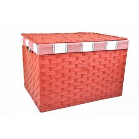 Vingo Úložný box s víkem červený Rozměry (cm): 40x29, v. 28