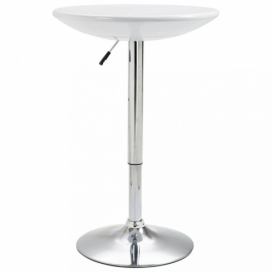 Barový stůl Ø 60 cm Dekorhome Bílá