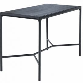 Černý kovový zahradní barový stůl HOUE Four 160 x 90 cm