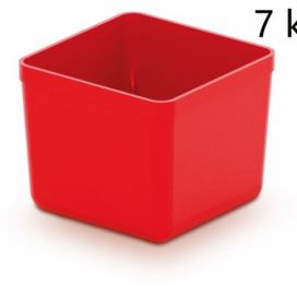 Prosperplast Sada úložných boxů 7 ks UNITEX 5,5 x 5,5 x 16,5 cm červená