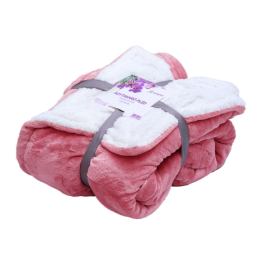 Luxusní růžová beránková deka z mikroplyše, 150x200 cm