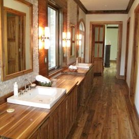 Dřevěná koupelna