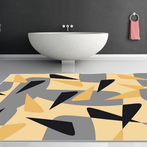Designový kusový koberec - Yellow shards - 130 x 170 cm - abstraktní  O B R A Z Y  ArtLípa
