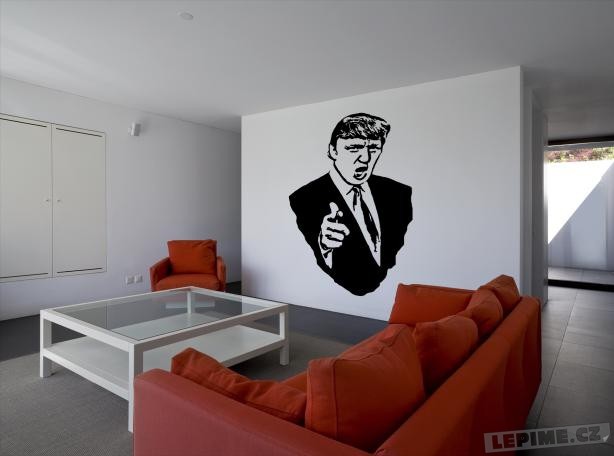 Donald Trump 45x70cm samolepka na zeď - Lepime.cz