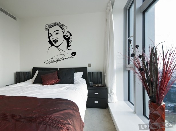 Marilyn Monroe 100x130cm samolepka na zeď - Lepime.cz