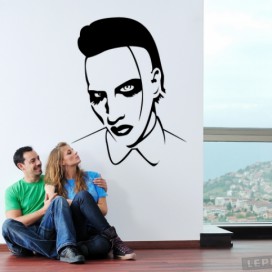 Marilyn Manson 80x100cm samolepka na zeď