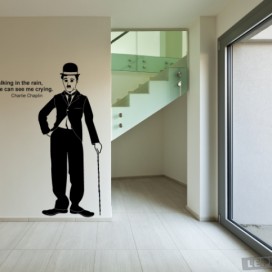 Charlie Chaplin 65x163cm samolepka na zeď