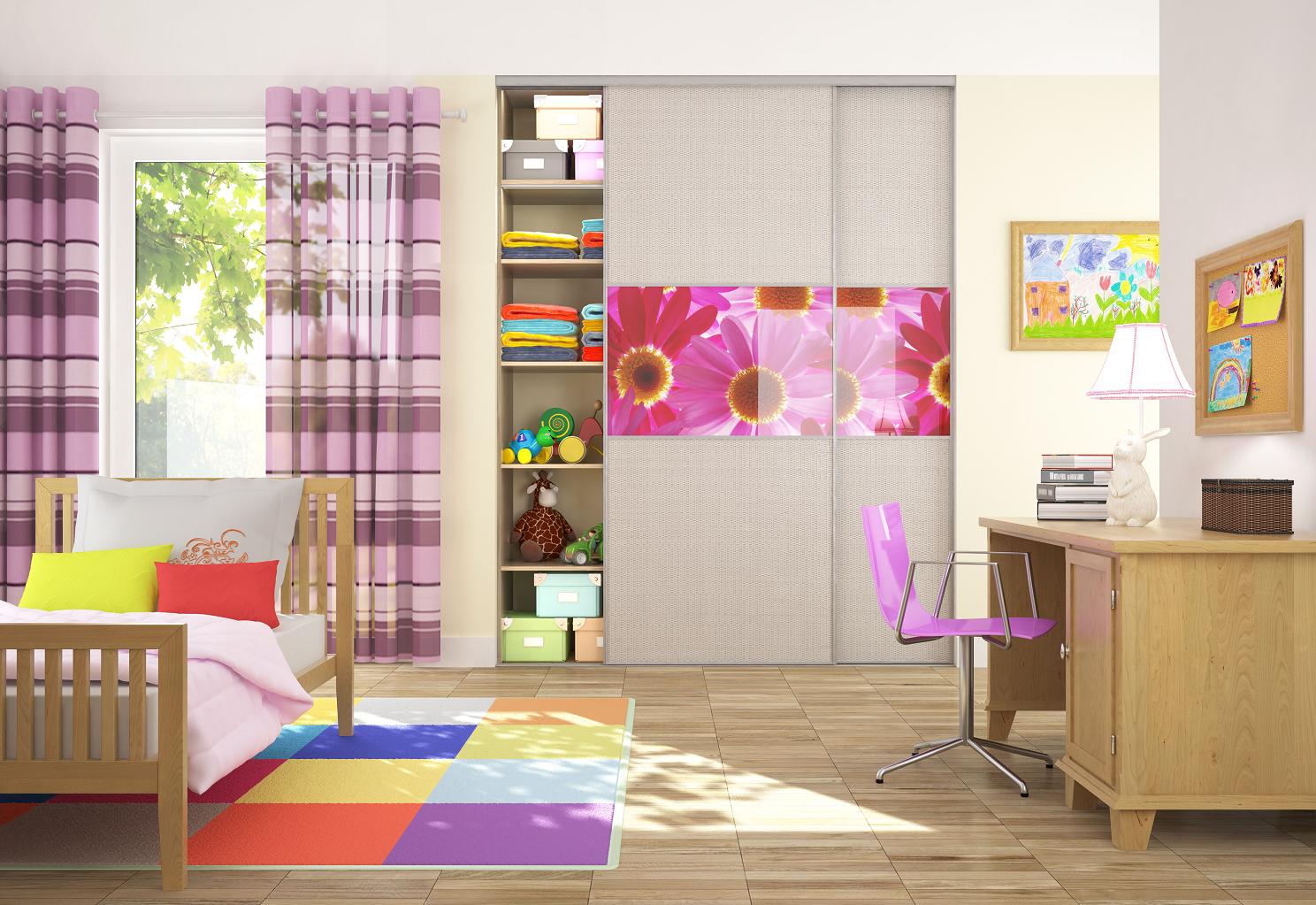 Dětský pokoj v růžové - Komandor – výrobce vestavěných skříní a kvalitního nábytku na míru