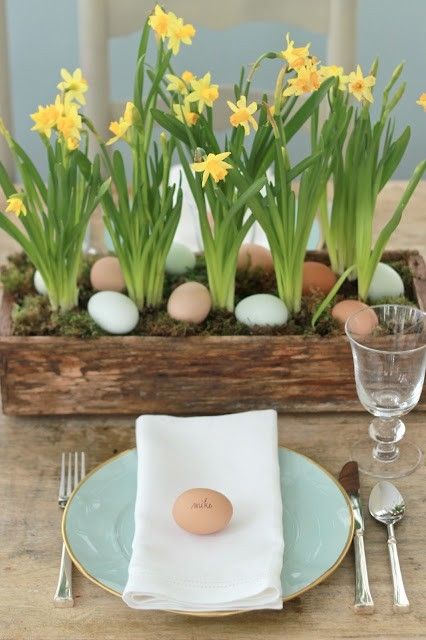 Velikonoční dekorace na stůl - 