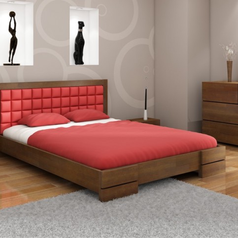 Dřevěná ložnice Erland 1 s čalouněnou manželskou postelí - MT-nábytek.cz