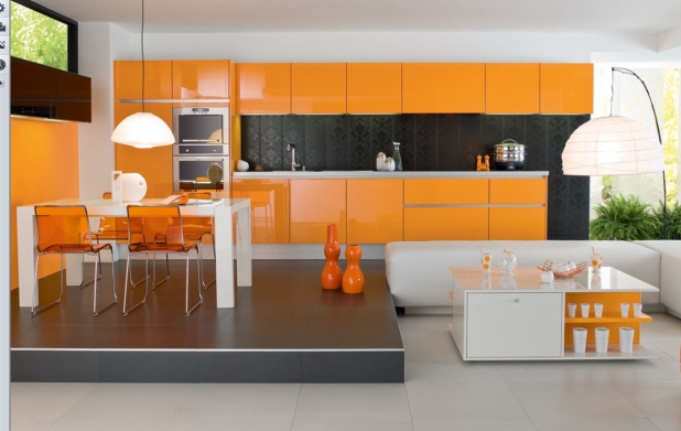 Moderní oranžová - 