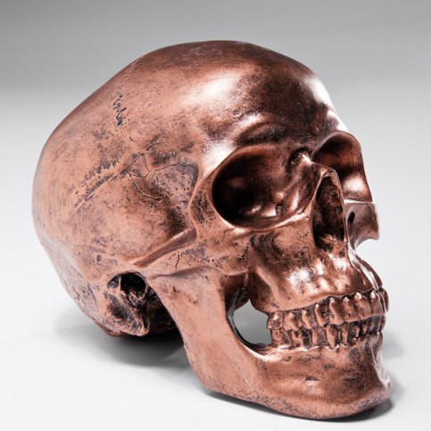 Kasička Skull Copper Antique - KARE