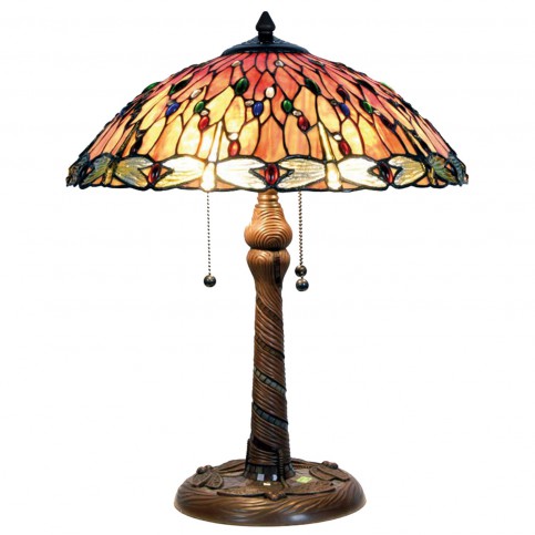 Tiffany stolní lampa Vážka (Ø 45*56 cm výška) (41709) - aaaHome.cz