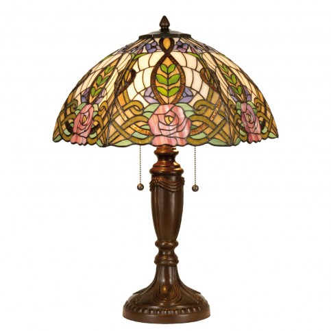 Tiffany stolní lampa Wild East (Ø 47*61 cm výška) (41674) - aaaHome.cz
