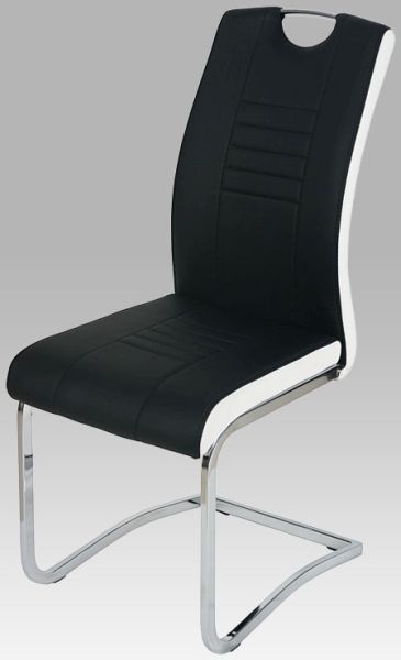 Autronic Jídelní židle DCL-406 BK - černá/bílé boky - DAKA nábytek