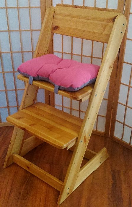ATAN Sedák na dětskou židli Klára 2 Růžovo-fialová - ATAN Nábytek
