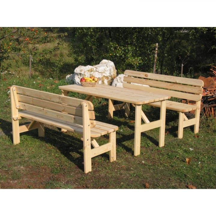 Rojaplast VIKING Zahradní dřevěný stůl - 150 cm - ATAN Nábytek