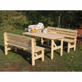 Rojaplast VIKING Zahradní dřevěný stůl - 150 cm