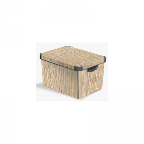 Box DECO - L - Bamboo CURVER - Kokiskashop.cz