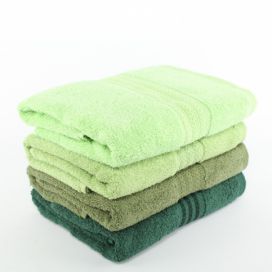 Sada 4 zelených bavlněných ručníků Foutastic, 50 x 90 cm