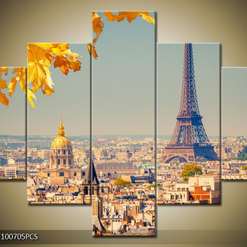 Vícedílný obraz Podzimní Paříž 100x70 cm - LEDobrazy.cz