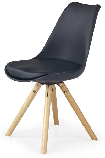 Jídelní židle K201, černá - maxi-postele.cz