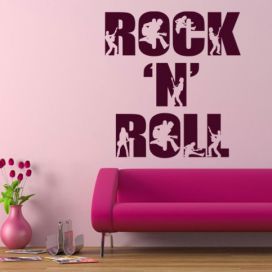Samolepka na zeď Rock And Roll 003