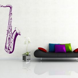 Samolepka na zeď Saxofon 001