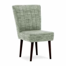 Čalouněná židle Leila, khaki zelená