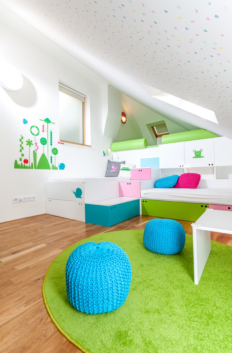 Dětský pokoj v podkroví - Little design