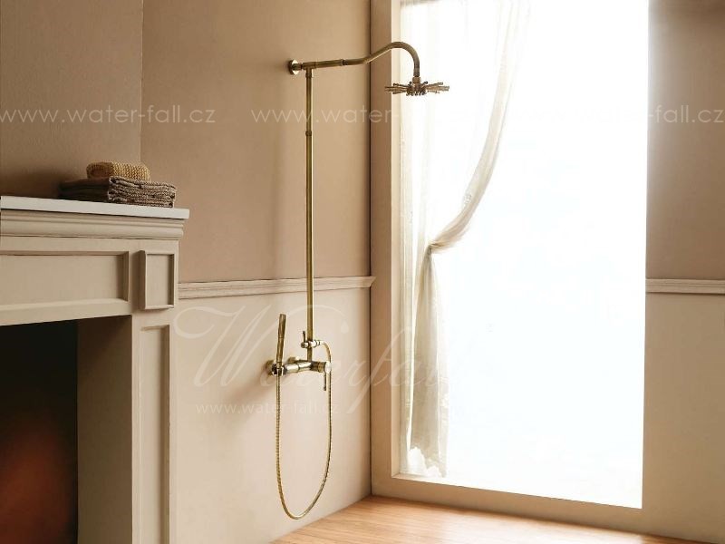 Mosazná sprcha Bamboo Bronz - Waterfall® retro baterie