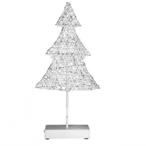 Nexos 28427 Vánoční dekorace - Svítící stromek ratanového vzhledu - 40 cm, 20 LED - Kokiskashop.cz