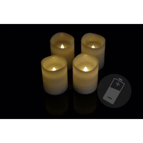 OEM D33487 Dekorativní LED sada - 4 adventní svíčky - bílá - T-zboží.cz