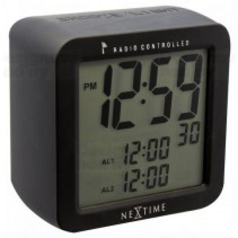 NeXtime digitální 5201zw Square Alarm 10cm podlahové hodiny - VIP interiér