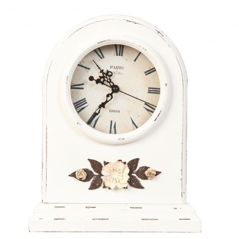 Stylové stolní hodiny v rustikálním stylu (27*9*34 cm) (35518) - aaaHome.cz