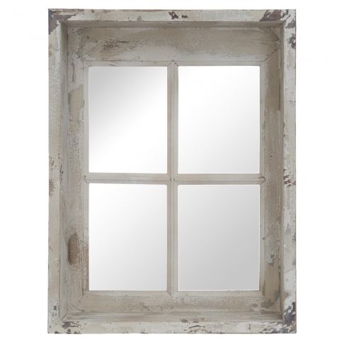 Zrcadlo ve stylu okenního rámu (80 cm výška) (49459) - aaaHome.cz