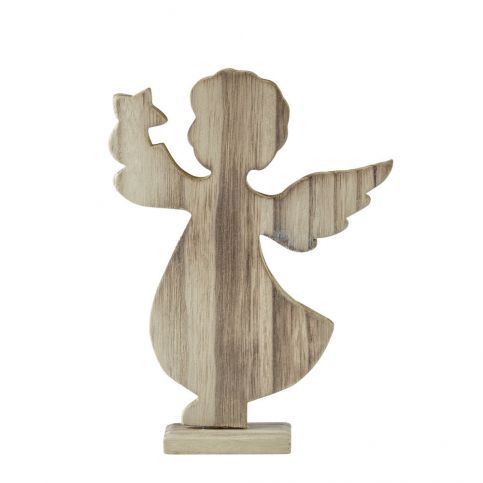 Dekorativní soška KJ Collection Angel Natural Wood - Bonami.cz