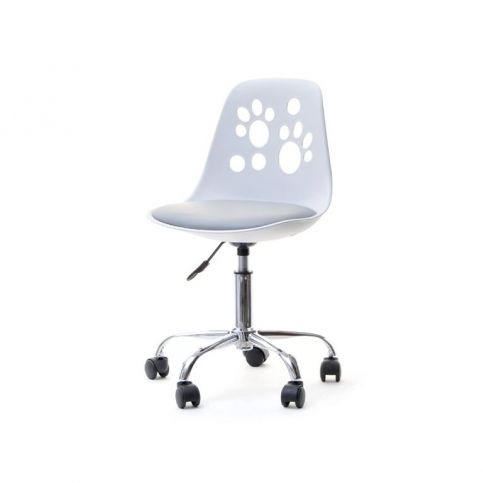 design4life Otočná židle pro děti PETS Bílo-šedá - Design4life