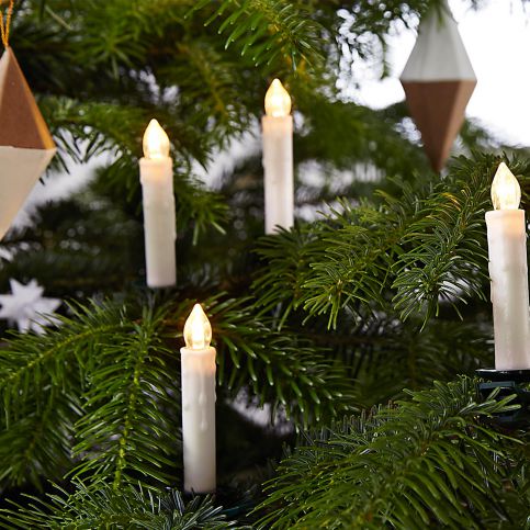 Svíčky s LED na vánoční stromeček, 10 ks - Tchibo.cz