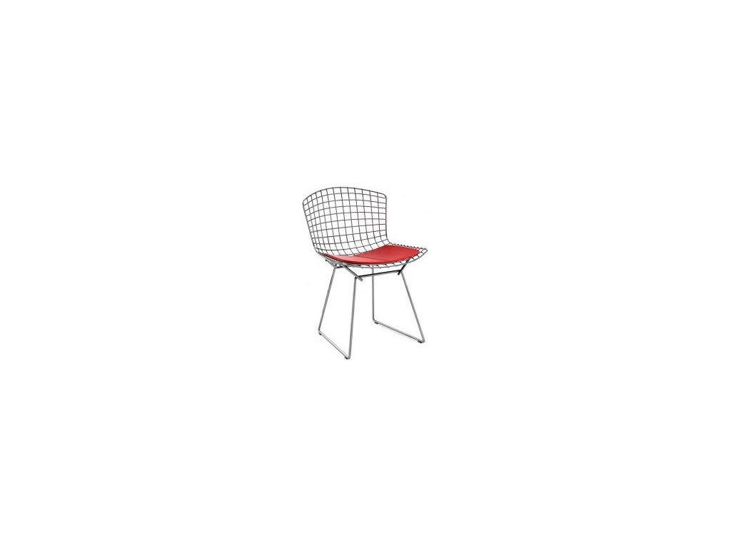 Dětská židle Harry Junior inspirovaná Diamond Junior červená  - 96design.cz