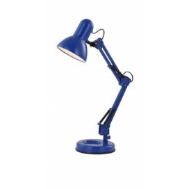 Globo 24883 stolní lampa Famous 1x40W | E27 - vypínač na těle, nastavitelné, modrá