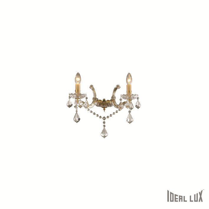 nástěnné svítidlo Ideal lux FLORIAN 035659  - zlatá - Dekolamp s.r.o.