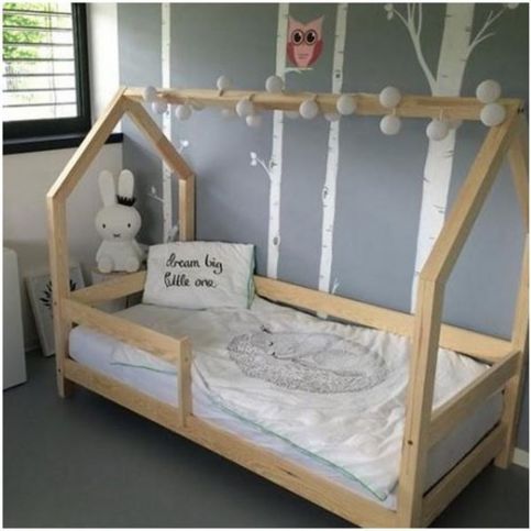 Dětská postel s vyvýšenými nohami a bočnicemi Benlemi Tery, 80 x 160 cm, výška nohou 20 cm - Bonami.cz