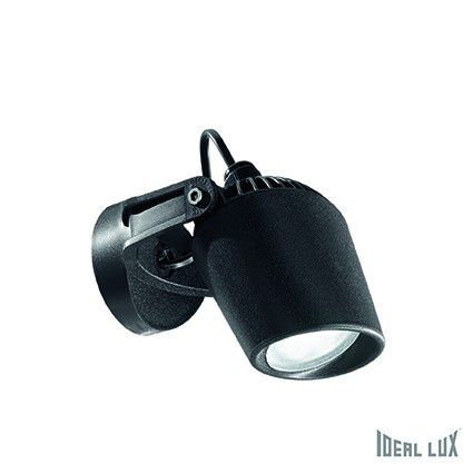 LED venkovní nástěnné bodové svítidlo Ideal lux Minitommy AP1 096476 1x4,5W GU10  - černá - Dekolamp s.r.o.