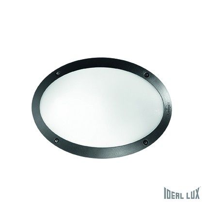 venkovní nástěnné svítidlo Ideal lux Maddi AP1 096704 1x23W E27  - černá/bílá - Dekolamp s.r.o.