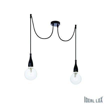 závěsné stropní svítidlo Ideal lux Minimal SP2 112671 2x70W E27  - černá - Dekolamp s.r.o.