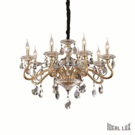 závěsné svítidlo lustr Ideal lux Negresco SP8 087764 8x40W E14  - dekorativní luxus