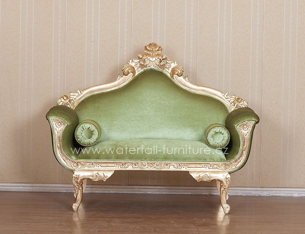 Zelené retro barokní sofa - Waterfall® designový nábytek