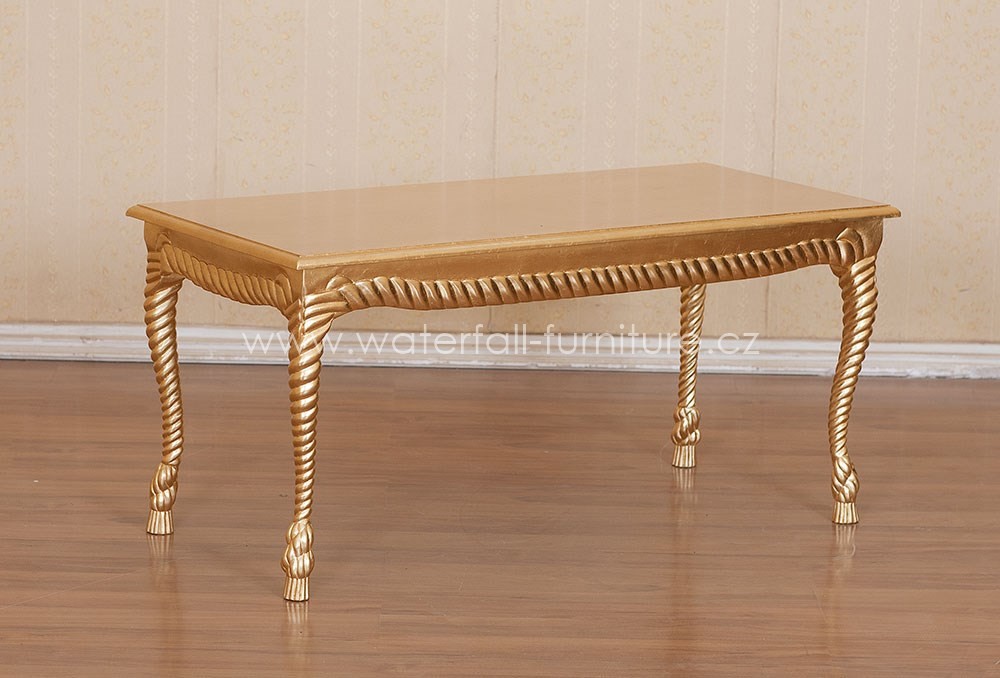Zlatý konferenční stolek - Waterfall® designový nábytek